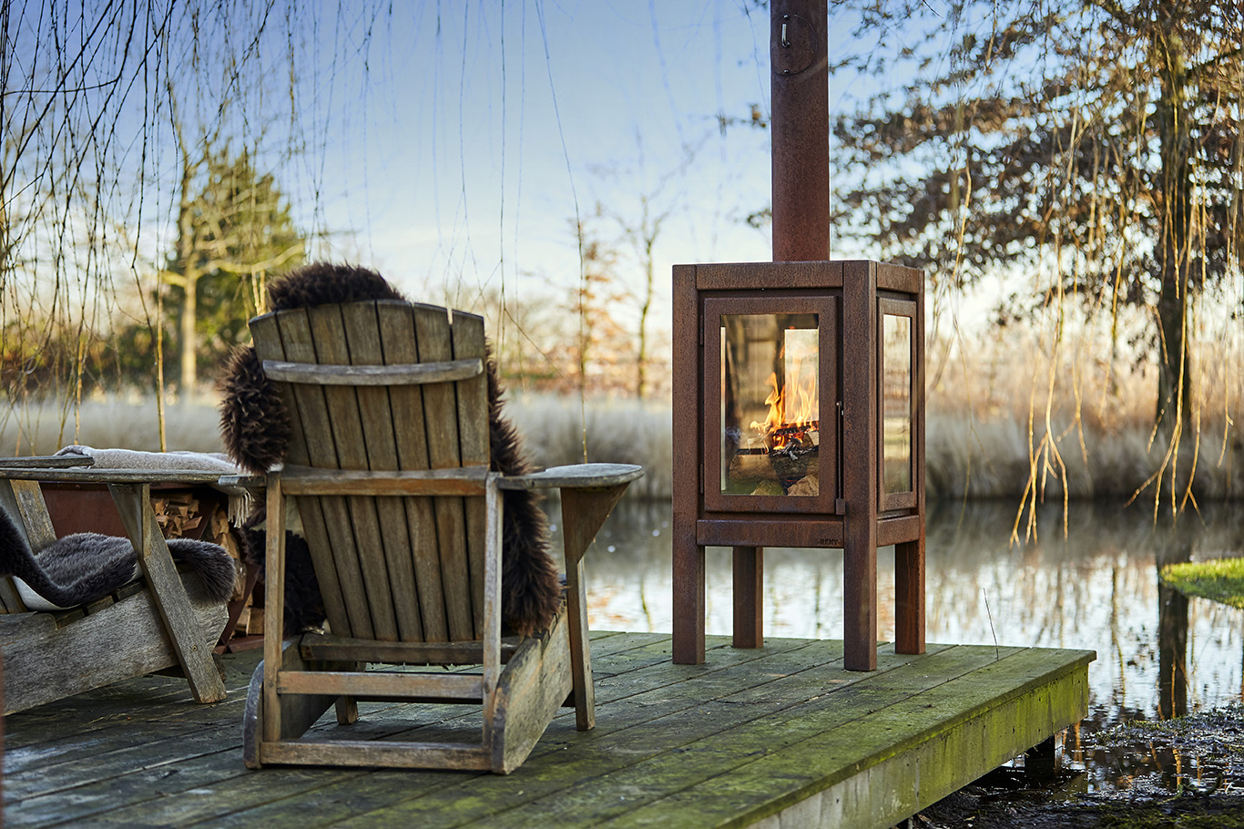 Außenkamin Quaruba XXL Cortenstahl Außenkamin Quaruba XXL Cortenstahl