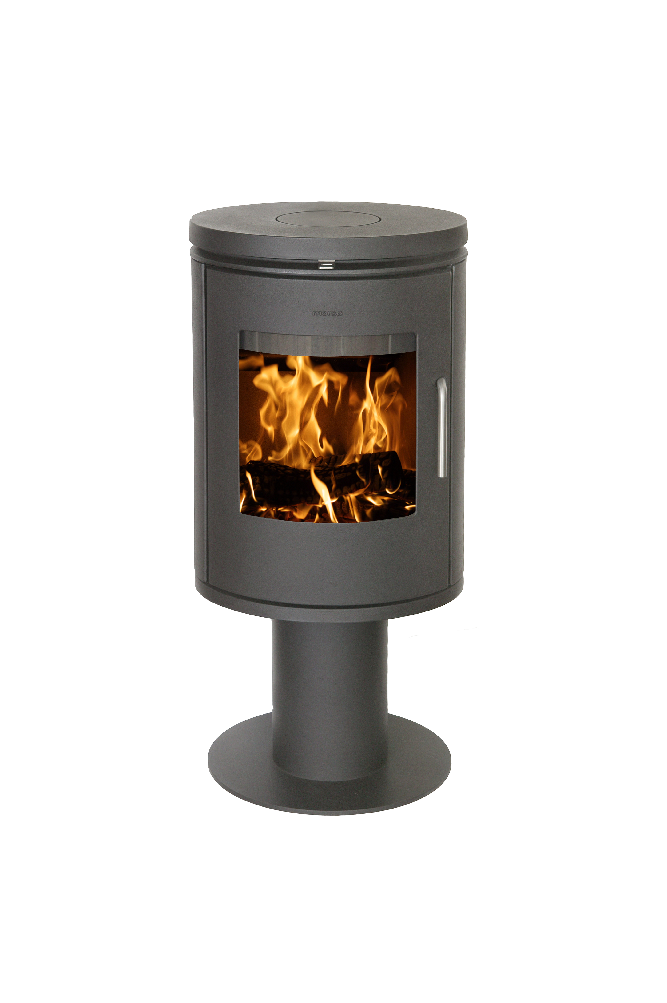 Kaminofen morsø 6148 auf Säulenpodest