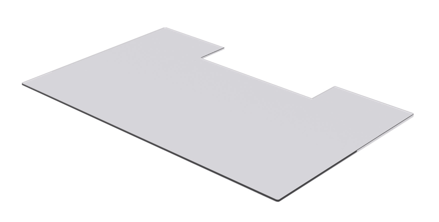 Vorlegeplatte Glas klar für Kaminanlage Cannes